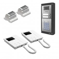 Videx CVKC4K 4000 Series 2 Button, Surface Mounted Colour Video Intercom Kit & Keypad With 6256 Handset(s)